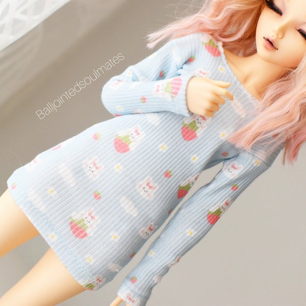 SLIM MSD BJD Minifee 1/4 Bunny Spring rib knit Dress