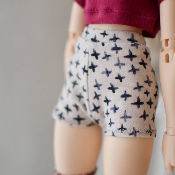 SLIM MSD BJD Minifee 1/4 Grey cross hot pants