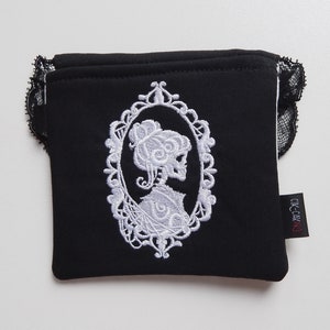 Edgy Gothic Coin Purse - Perfect Goth Gift for Her, Gothic Black Pouch