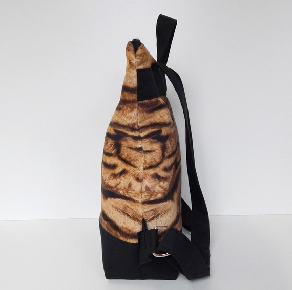 Fashion Faux-Leather Tiger Backpack 