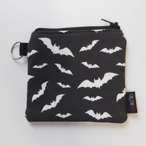 Monedero de murciélago gótico: regalo de Halloween, bolsa para pedir dulces o trucos, llavero gótico