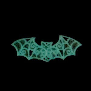 Spooky Bat Lover&#39;s Halloween Decor, Gothic Embroidered Ornaments for Trick or Treating Fun, Bat Lover&#39;s Gothic Decor for a Spooky Night, Bat