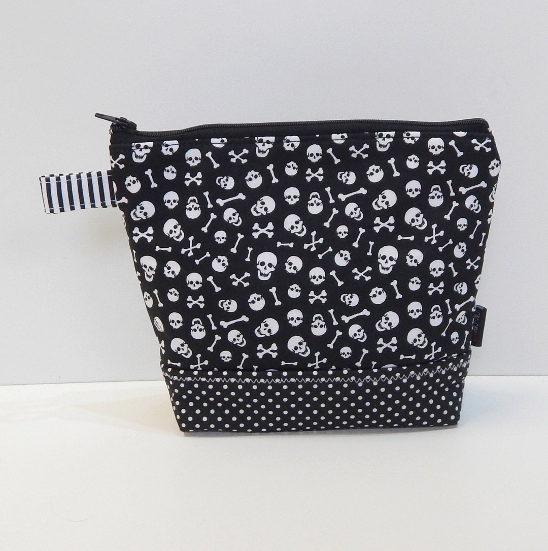 Cosmetic Bag, Gothic Bag, Skulls, Skull Bag, Make up Bag, Gothic Make