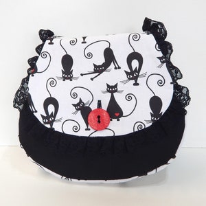 Vintage Katzen Umhängetasche: Handgemachte eigenartige Crossbody Geldbörse