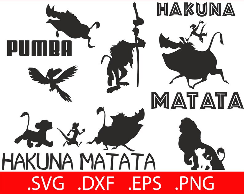 Hakuna Matata SVG Files Hakuna Matata Svg Decal Hakuna | Etsy