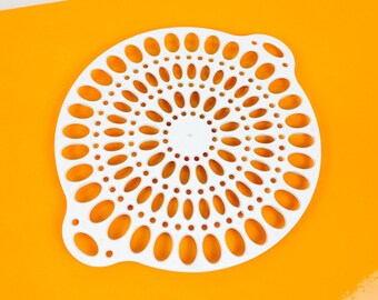 White kitchen tray Cake plates from the 1970s Plastic coaster Tray Artdeier Design White kitchen tray Cake plates from the 1970s Plastic coaster Tray Artdeier Design