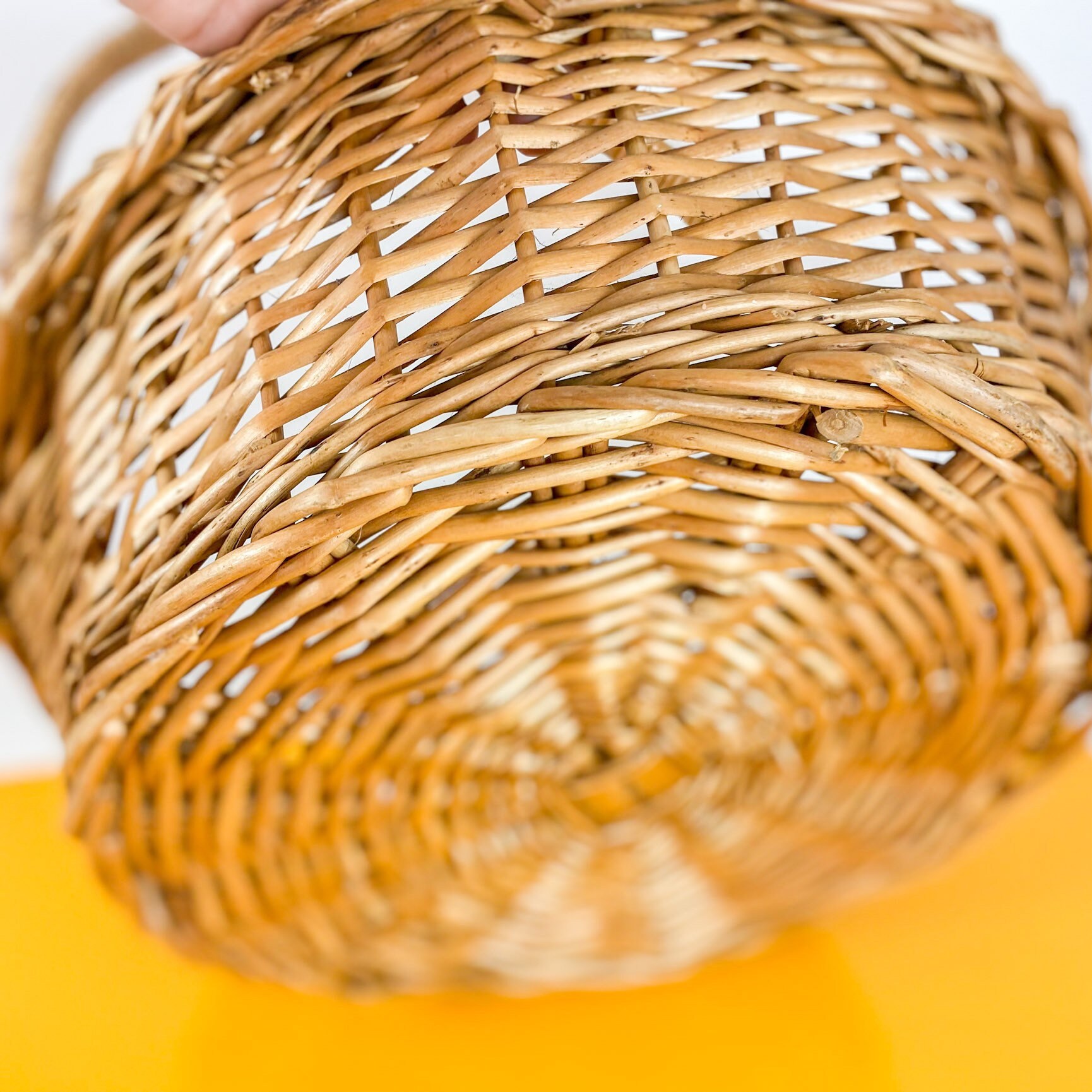 Rattan Blumenkorb Großer rustikaler Weidenkorb als | Etsy