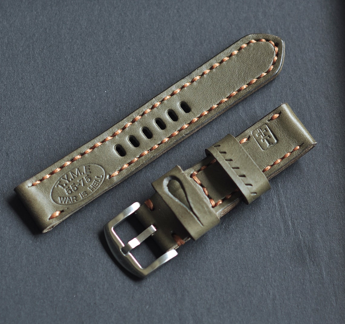 AMMO Watch Strap Green Military Army Color 20mm 22mm 24 Mm. Etsy