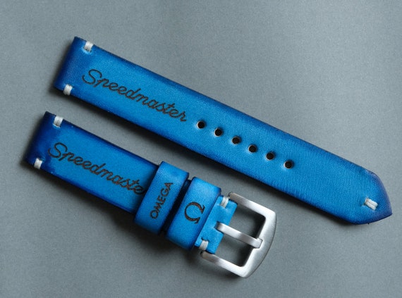 OMEGA Speedmaster Watch Strap Blue Sky 