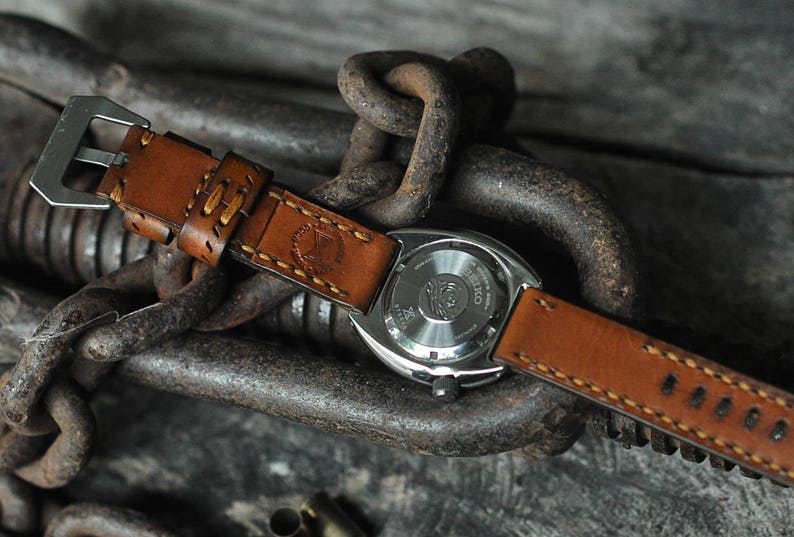 Leather Watch Band AMMO Watch Strap 20mm 22mm 24 Mm. With High Etsy