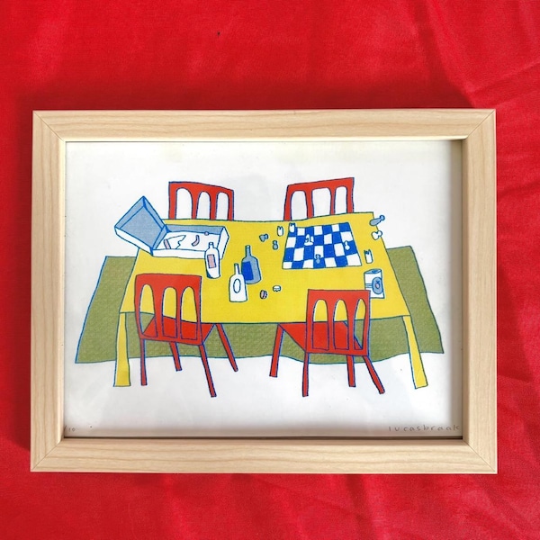 Pieces – Original Risograph Print