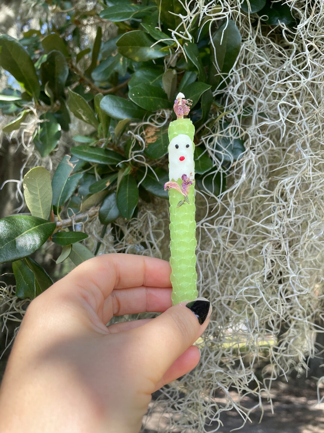 Past Be Gone Spell Candle Ghost Skullcap Candle Letting Go Etsy