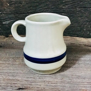 Vintage hand painted stoneware Japan creamer, vintage stoneware, stoneware, creamer, vintage creamer, hand painted creamer, vintage creamers