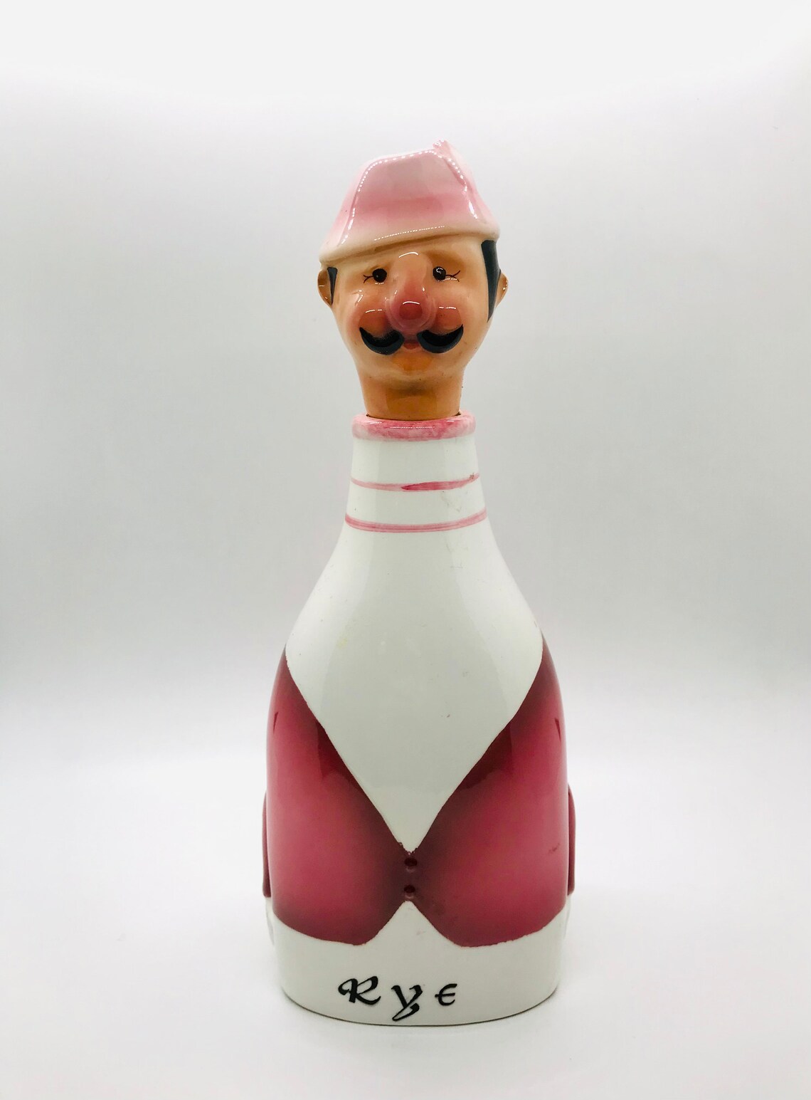 Vintage Ceramic Rye Decanter Cork Head Decanter Vintage Etsy