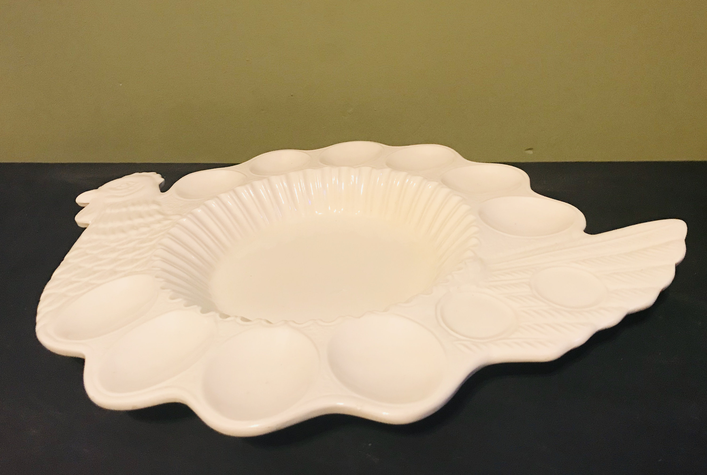 Vintage Ceramic Deviled Egg Tray Bird shaped deviled eggs Etsy