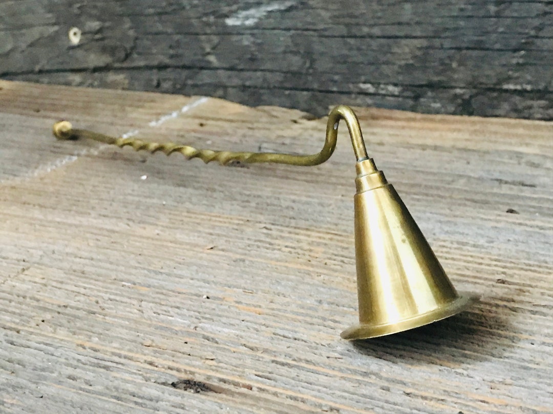 Vintage Brass Long Handled Candle Snuffer Flame Snuffer Etsy
