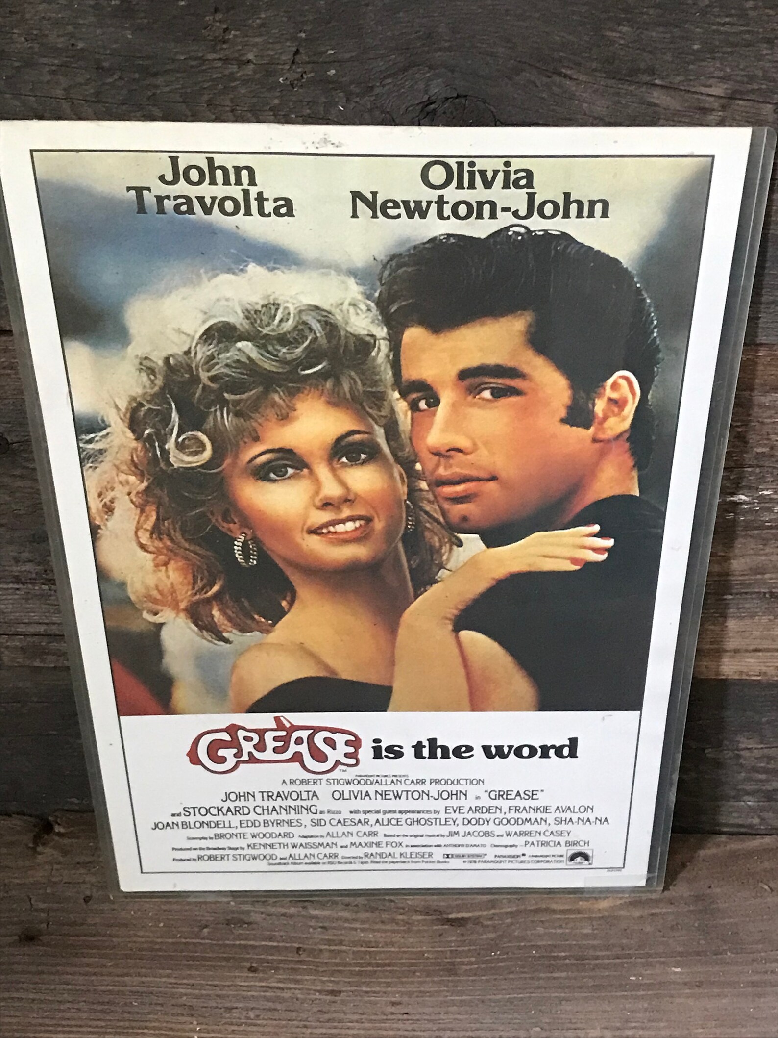 Vintage 1978 Original Grease Movie Poster Small Movie Poster Etsy