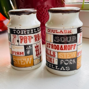 Vintage Salt and Pepper Shakers, Made in Japan Salt and Pepper Shakers, 1960&#39;s Vintage Home Décor, Vintage Kitchen Décor, Retro Accessories.
