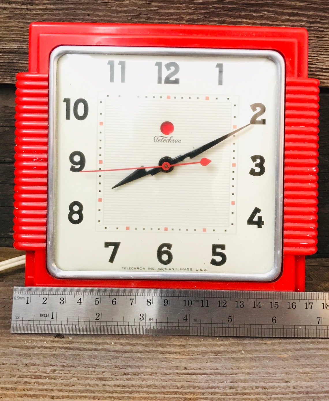 Circa 1930s RARE Telechron Bakelite Electric Wall Clock Etsy