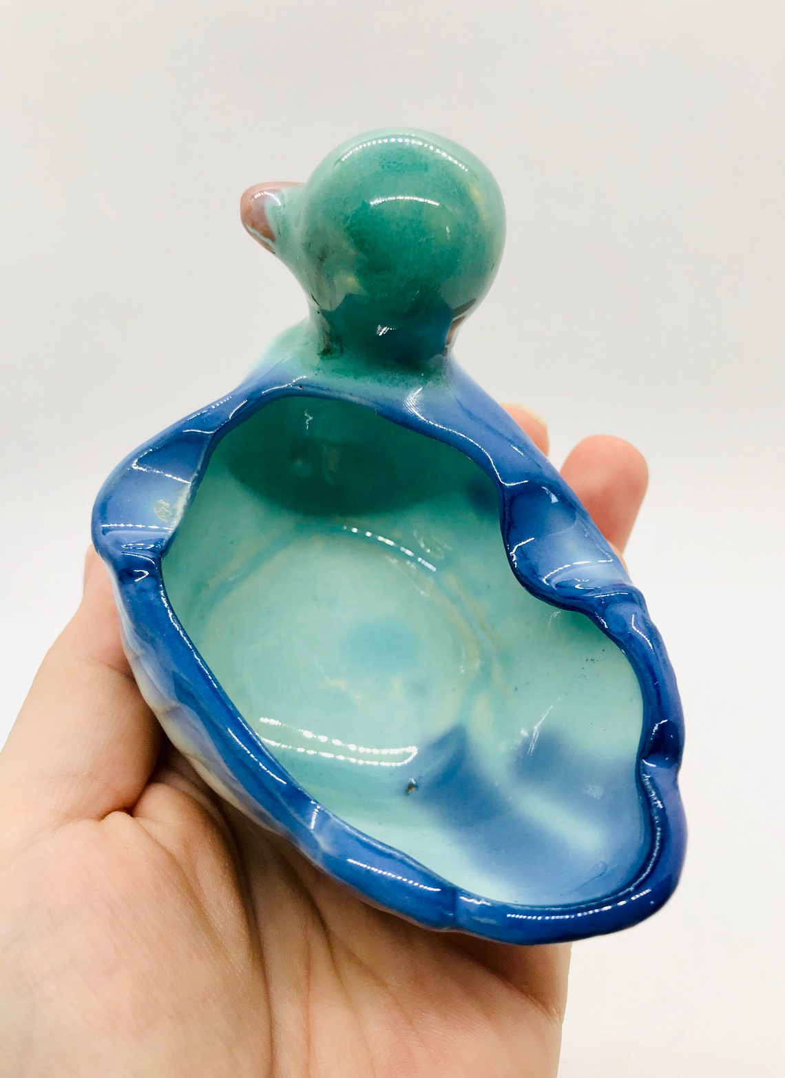 Beautiful Vintage Ceramic Duck Ashtray Made in Occupied Etsy