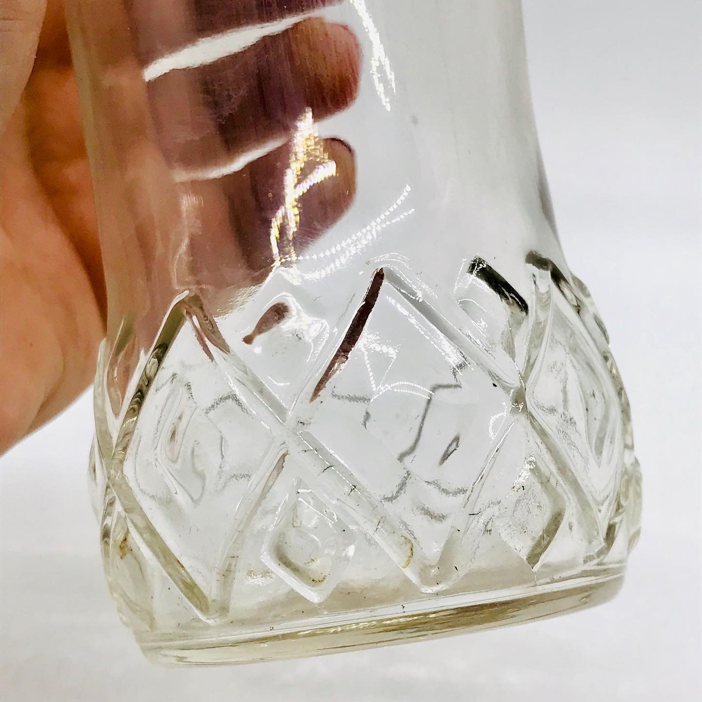 Lovely set of two vintage 1950s Juice glasses embossed Etsy