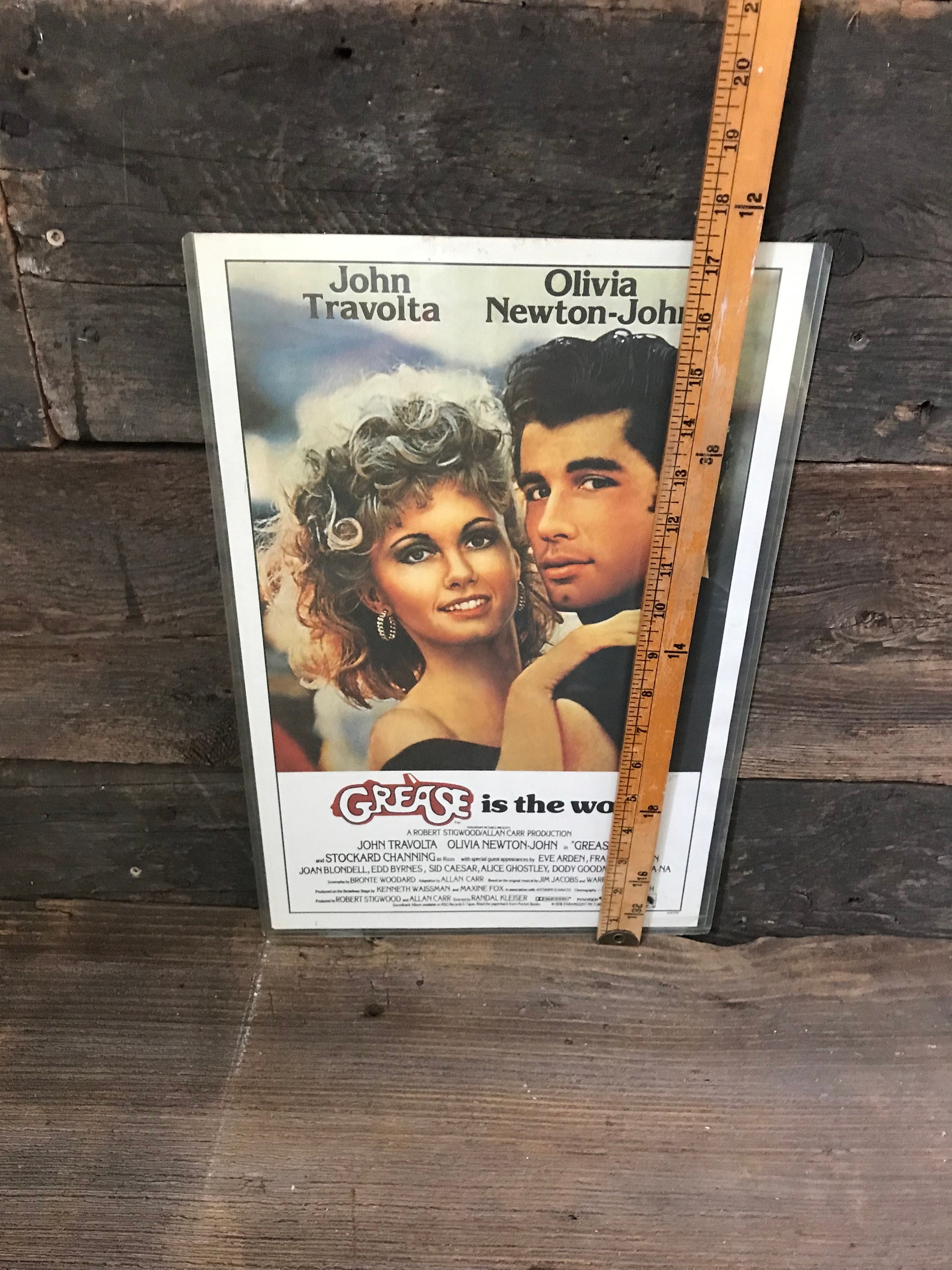 Vintage 1978 Original Grease Movie Poster Small Movie Poster Etsy