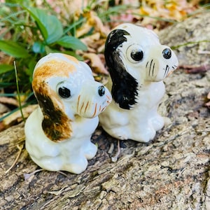 Adorable Vintage Puppy Dog Salt and Pepper Shakers, Vintage Salt and Pepper Shakers, Vintage Decor, Vintage Accessories, Gift ideas.