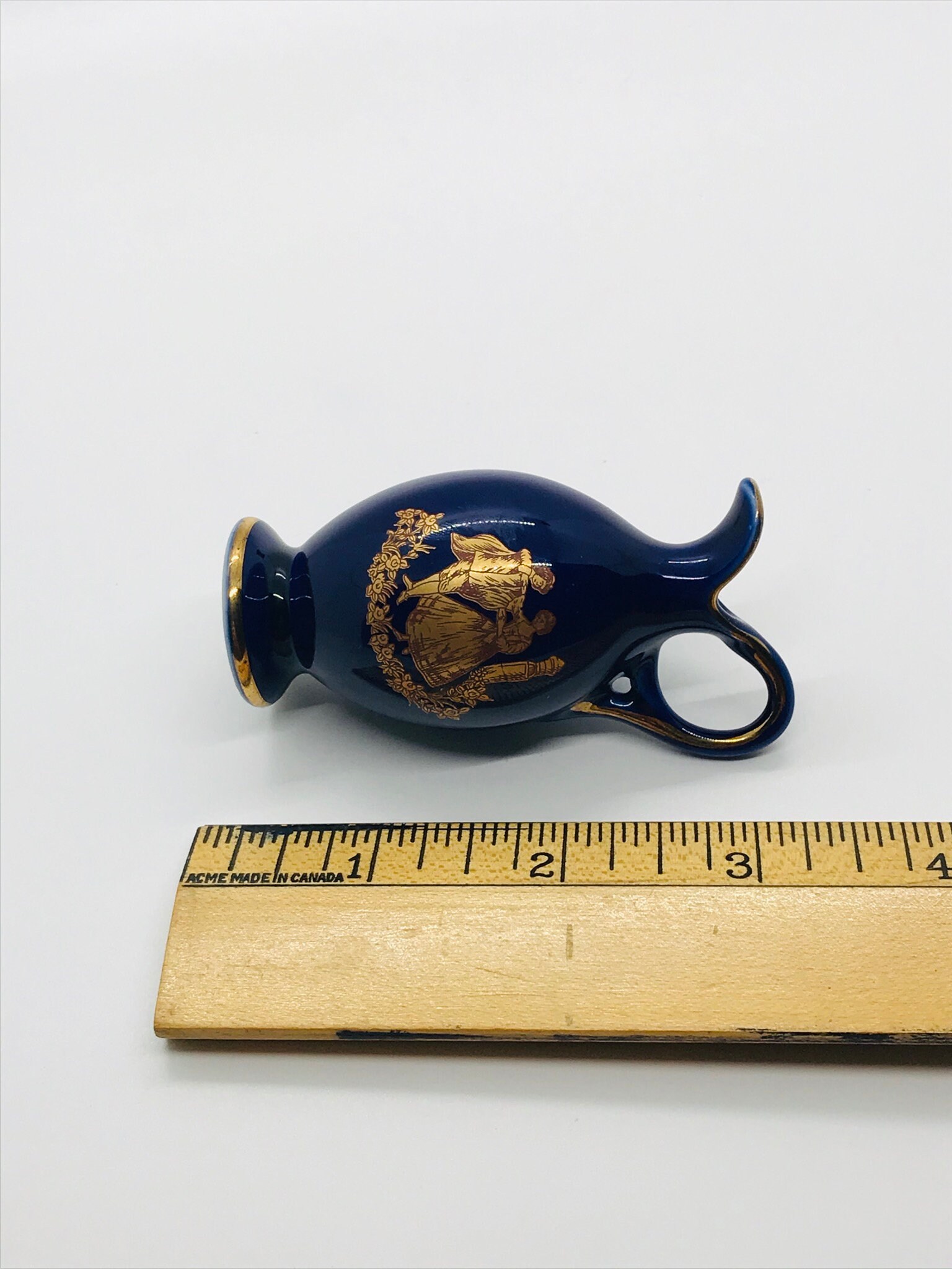 Set of Two Vintage Mini Blue Vases made in Japan mini vases Etsy