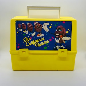 Vintage 1987 California Raisins Thermos Lunch Pail, Vintage Lunch Pails, Vintage Collectibles, California Raisons Collectibles, Gift Ideas