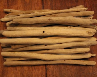 20 piezas de madera flotante de California, grandes y pulidas, ideales para decoración playera y manualidades (25-30 cm).