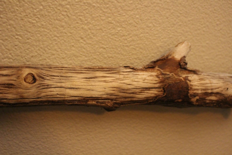 1 Beautiful Large Rustic Prime Macrame Driftwood Stick 53 14 and 1 12 Diameter #1550