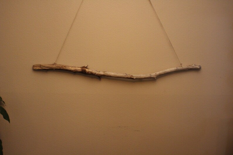 1 Beautiful Large Rustic Prime Macrame Driftwood Stick 53 14 and 1 12 Diameter #1550