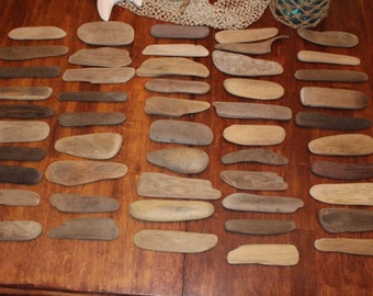 50 Pieces of Prime Larger Flat Driftwood 5&quot;-7&quot; from Northern California, Wedding Place Cards, Escort Cards Best of the Best!