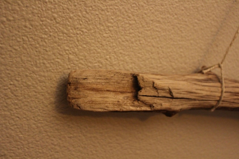 1 Beautiful Large Rustic Prime Macrame Driftwood Stick 53 14 and 1 12 Diameter #1550