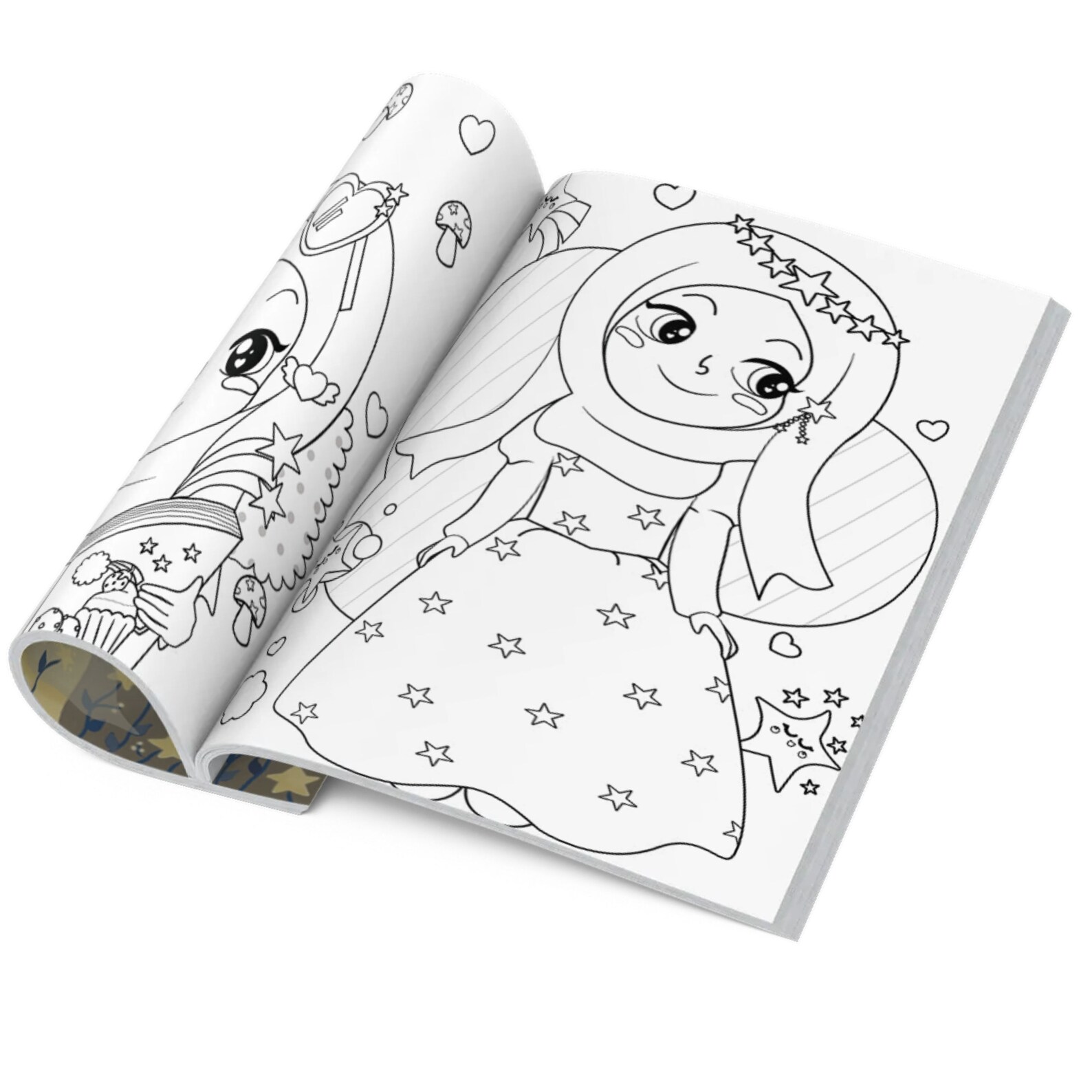 Islamic Art Kids Coloring Book Twinkle Hijab 32 Pages of Etsy