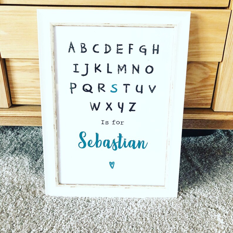New Baby Boy Gift Baby Boy Print Personalised Baby Boy Gift Etsy