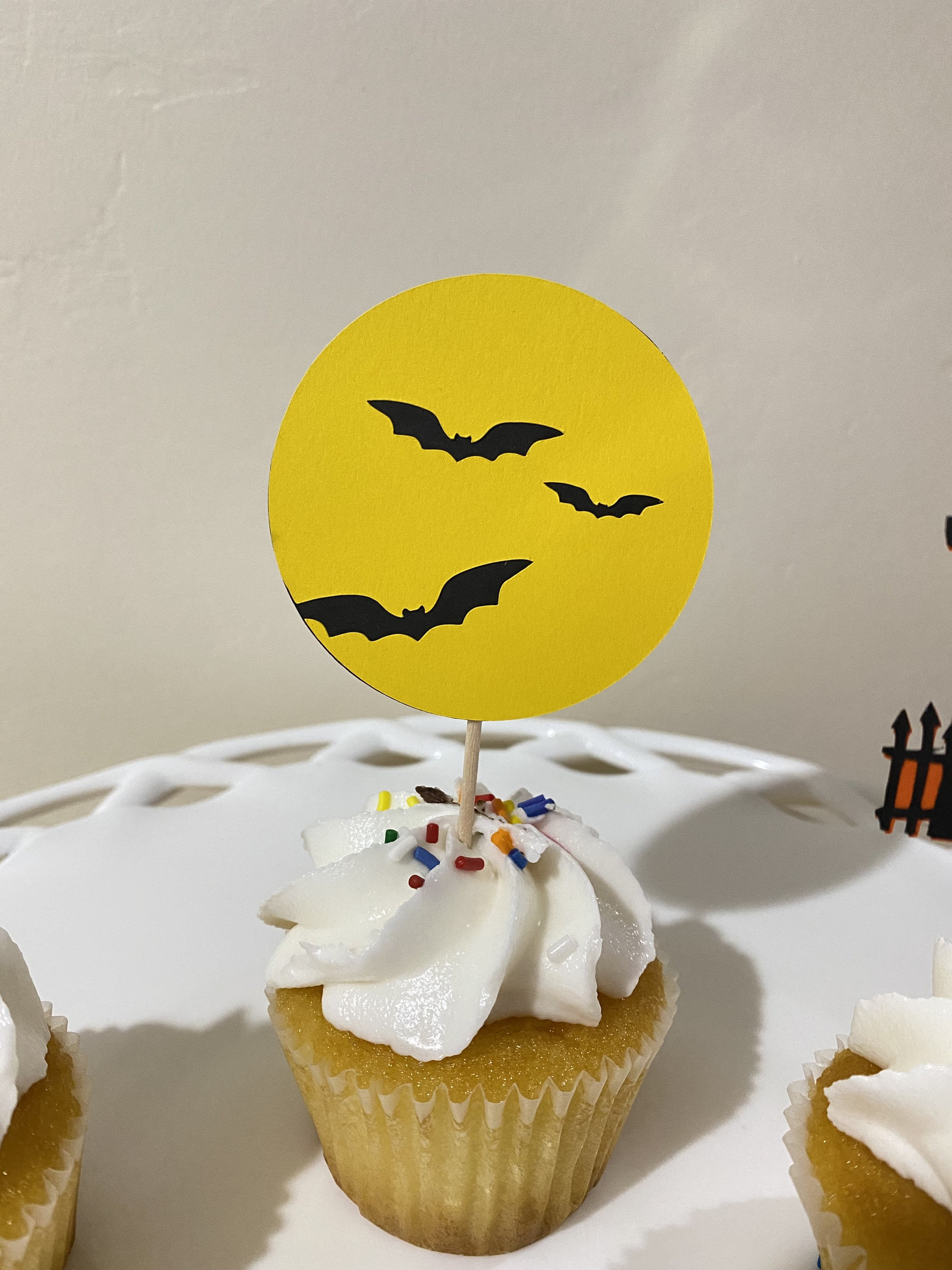 Halloween Cupcake Toppers Spooky Tree Cupcake Toppers Full Etsy UK