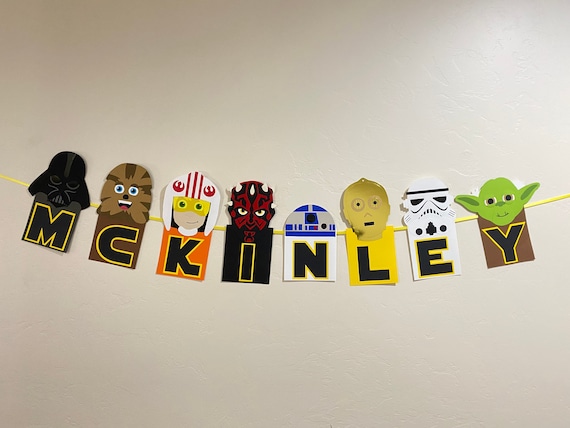 Star Wars Banner Star Wars Birthday Banner Star Wars Party | Etsy