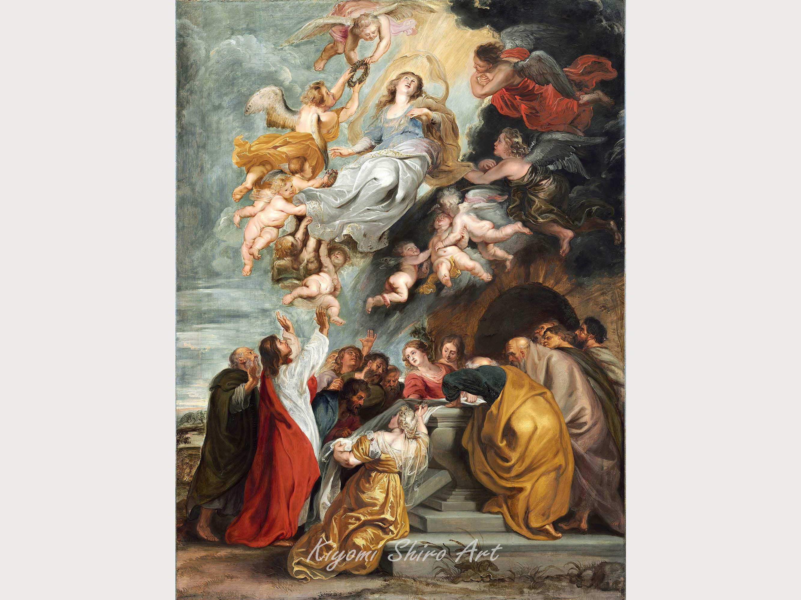 The Assumption of the Virgin by Famous Painter Peter Paul Rubens Oil ...