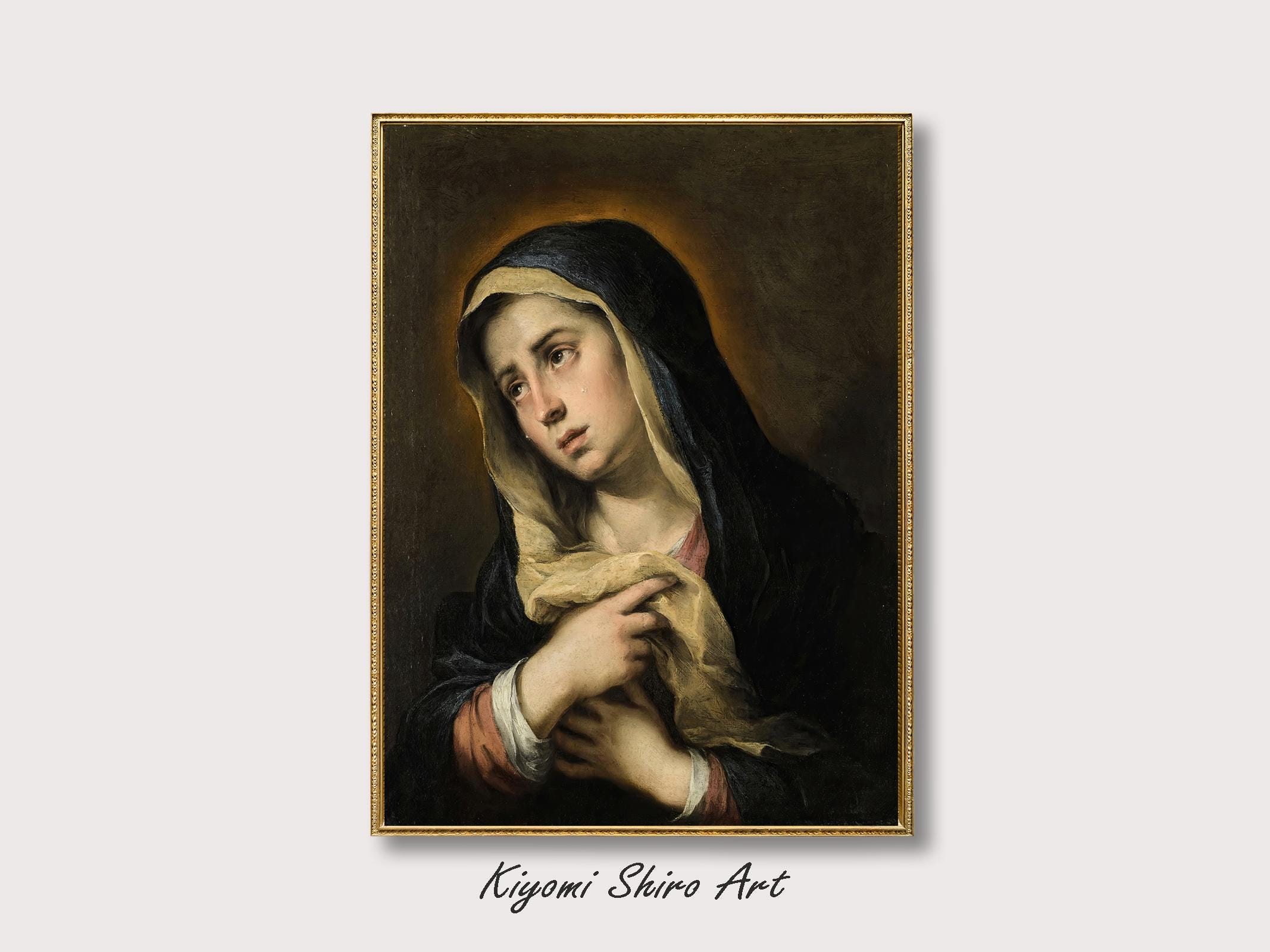 Our Lady of Sorrows Baroque Period Art, 17th Century Famous Mater