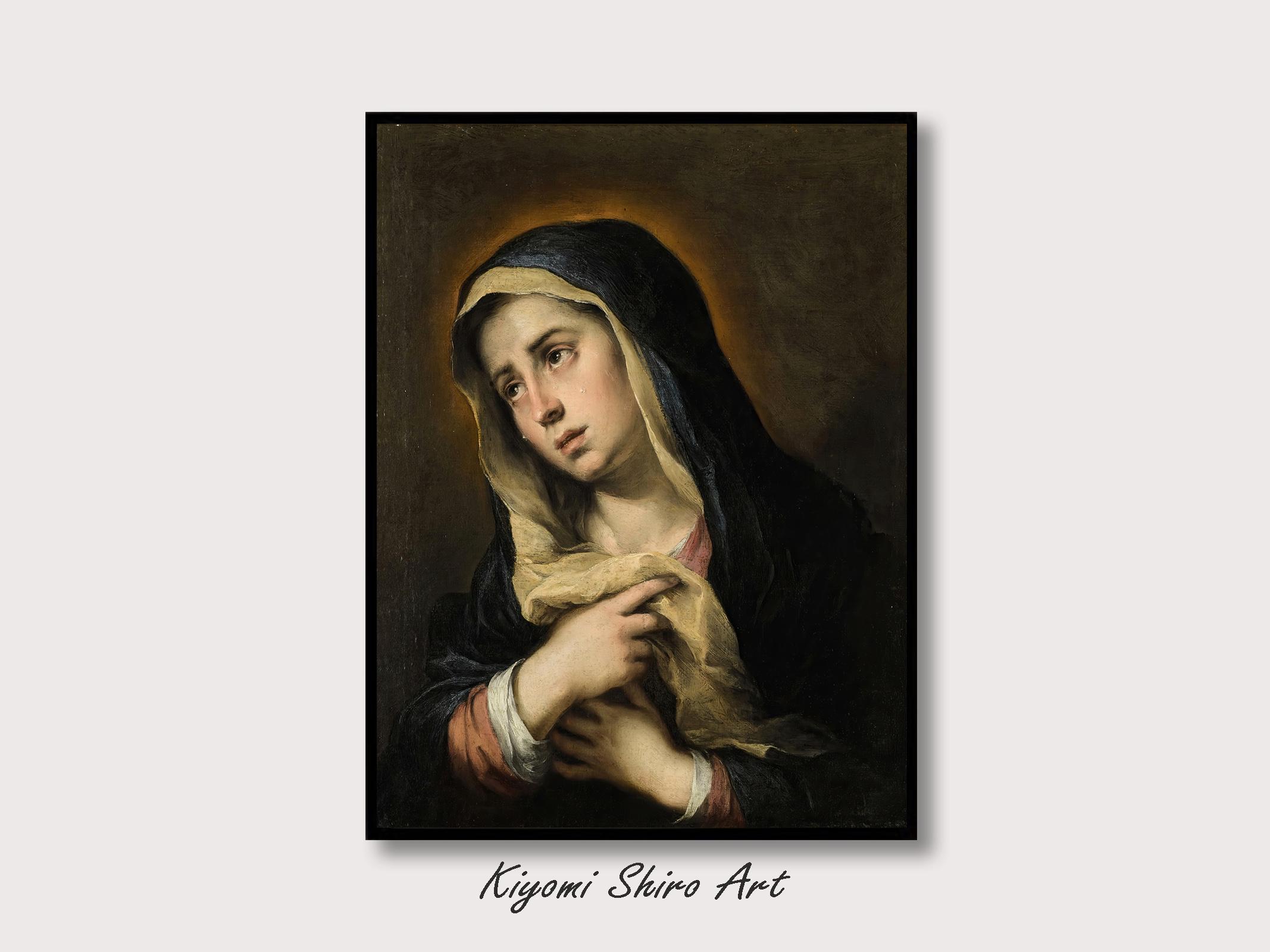 Our Lady of Sorrows Baroque Period Art, 17th Century Famous Mater
