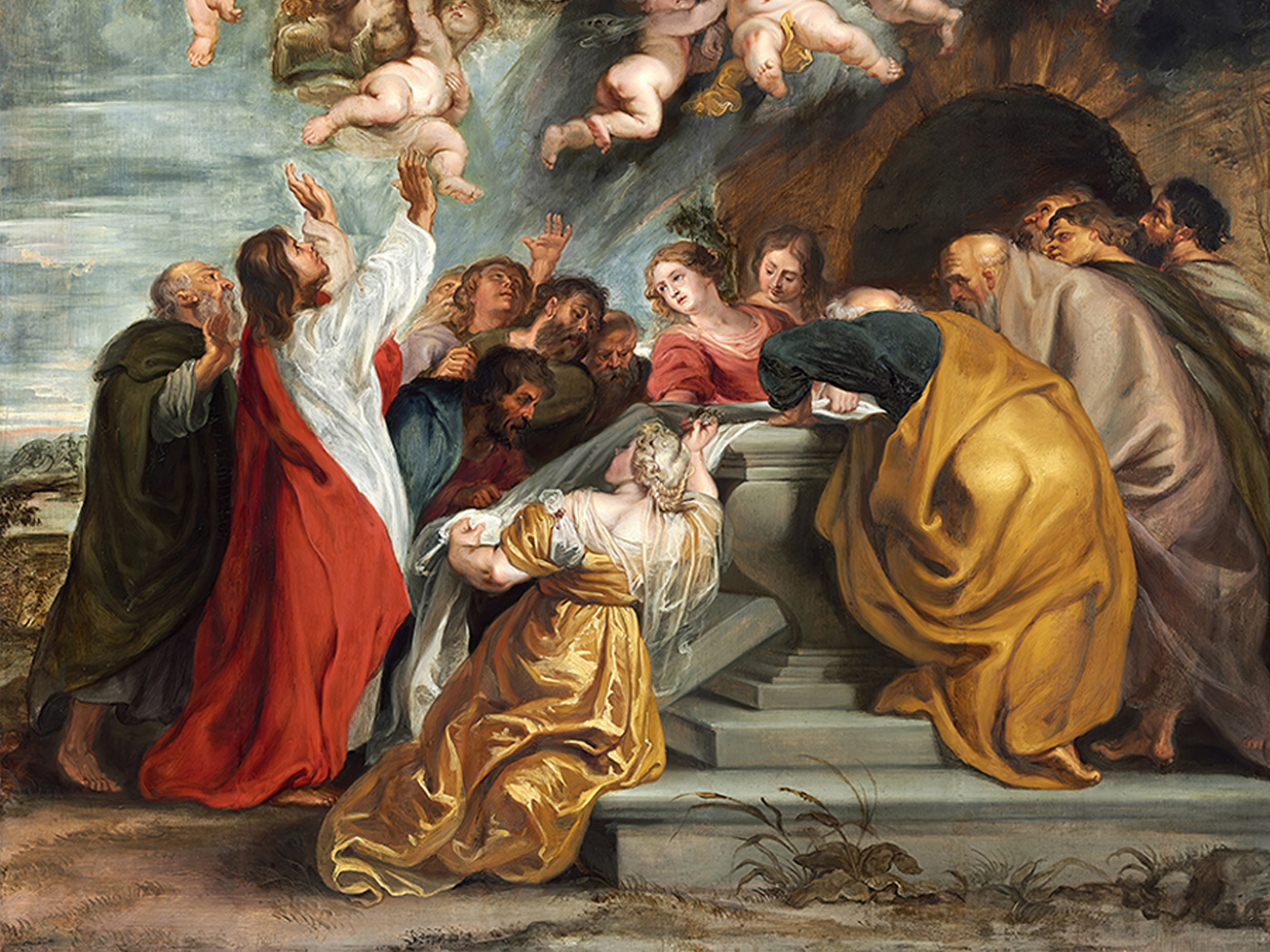 The Assumption of the Virgin by Famous Painter Peter Paul Rubens Oil ...