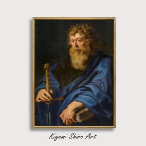 Saint Paul the Apostle Baroque Period Oil Painting, Disciple of Jesus Religious Art, Saul of Tarsus Male Saint Artwork, Museo del Prado Art