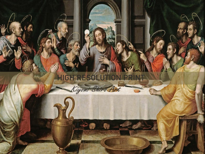 Famous Painting the Last Supper, the Lord's Supper Renaissance Painting ...