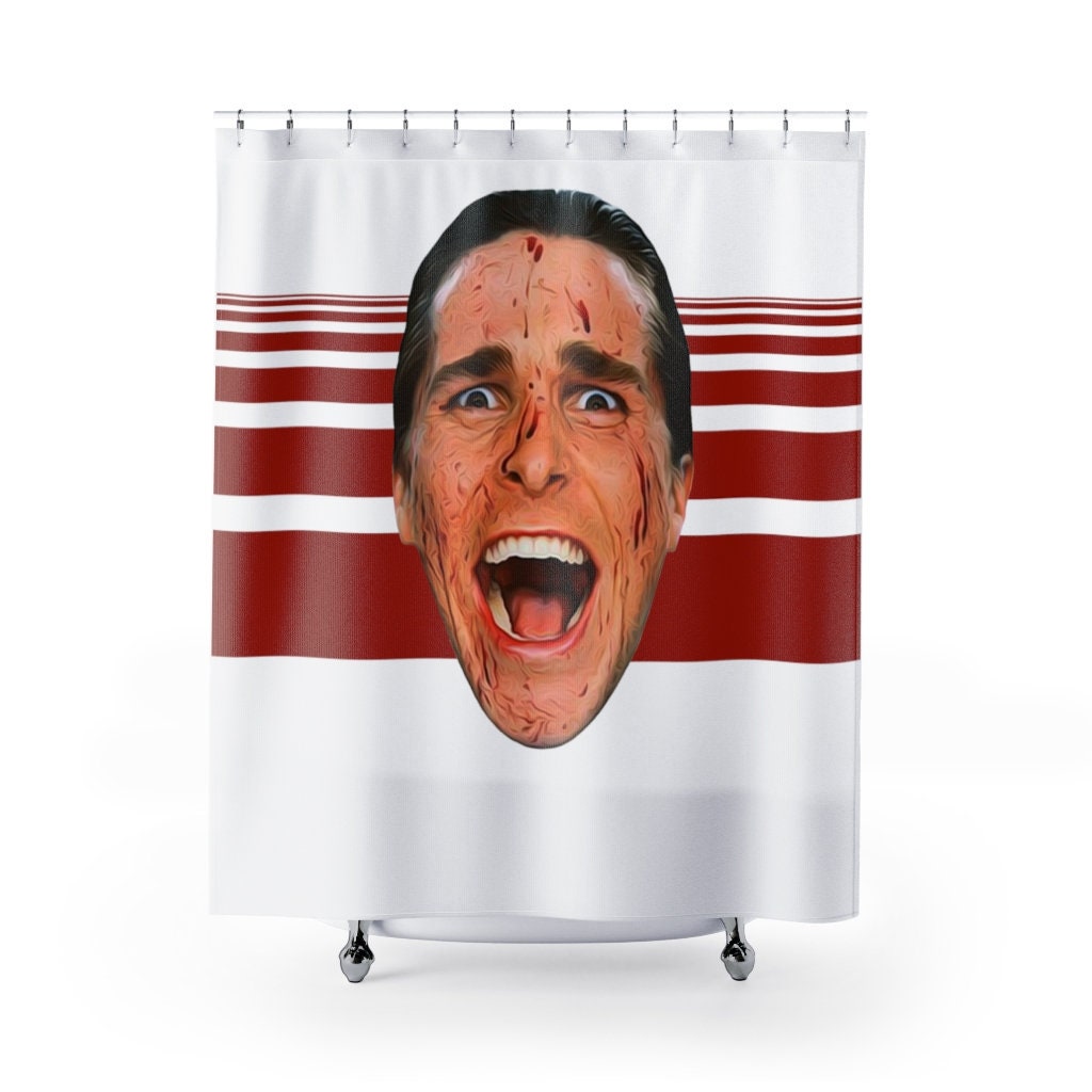 American Psycho Shower Curtain Etsy