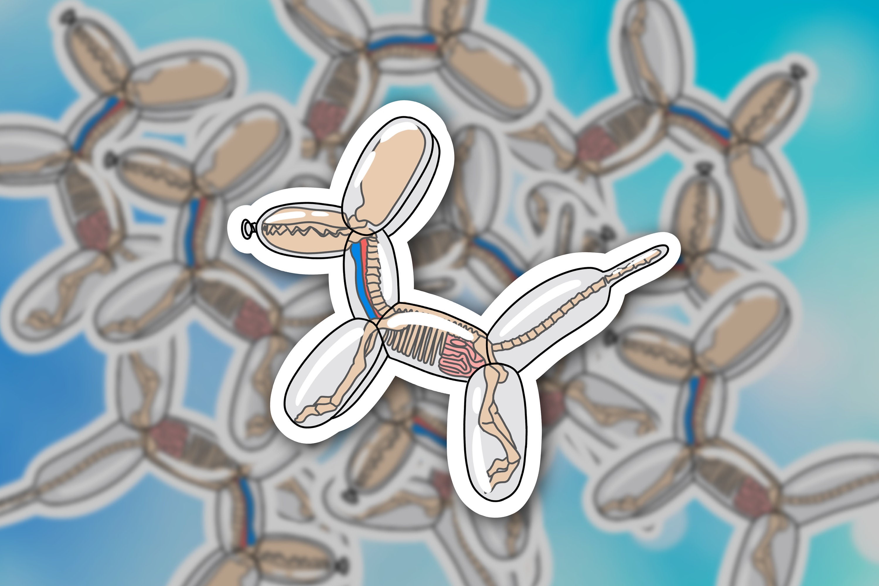 Anatomy of a Balloon Dog Sticker - Weatherproof!