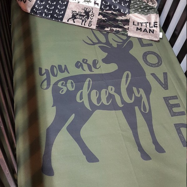Deer Crib Sheet Etsy