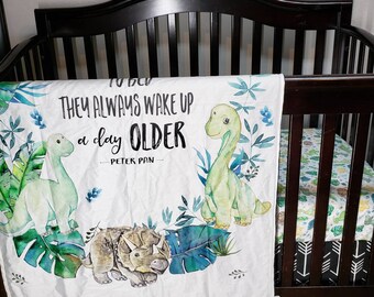 dinosaur mini crib bedding
