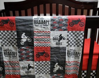 motocross crib bedding