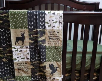 woodland boy crib bedding